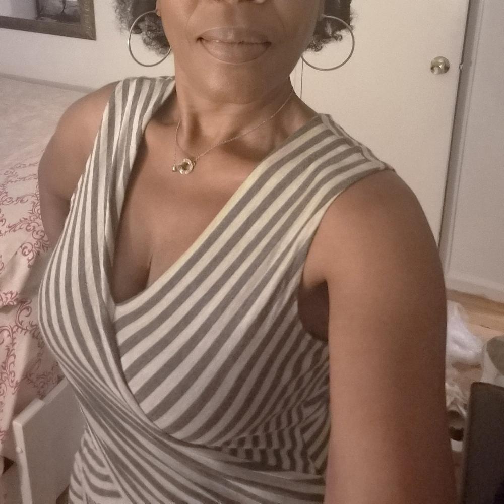 Striped Sleeveless Dress